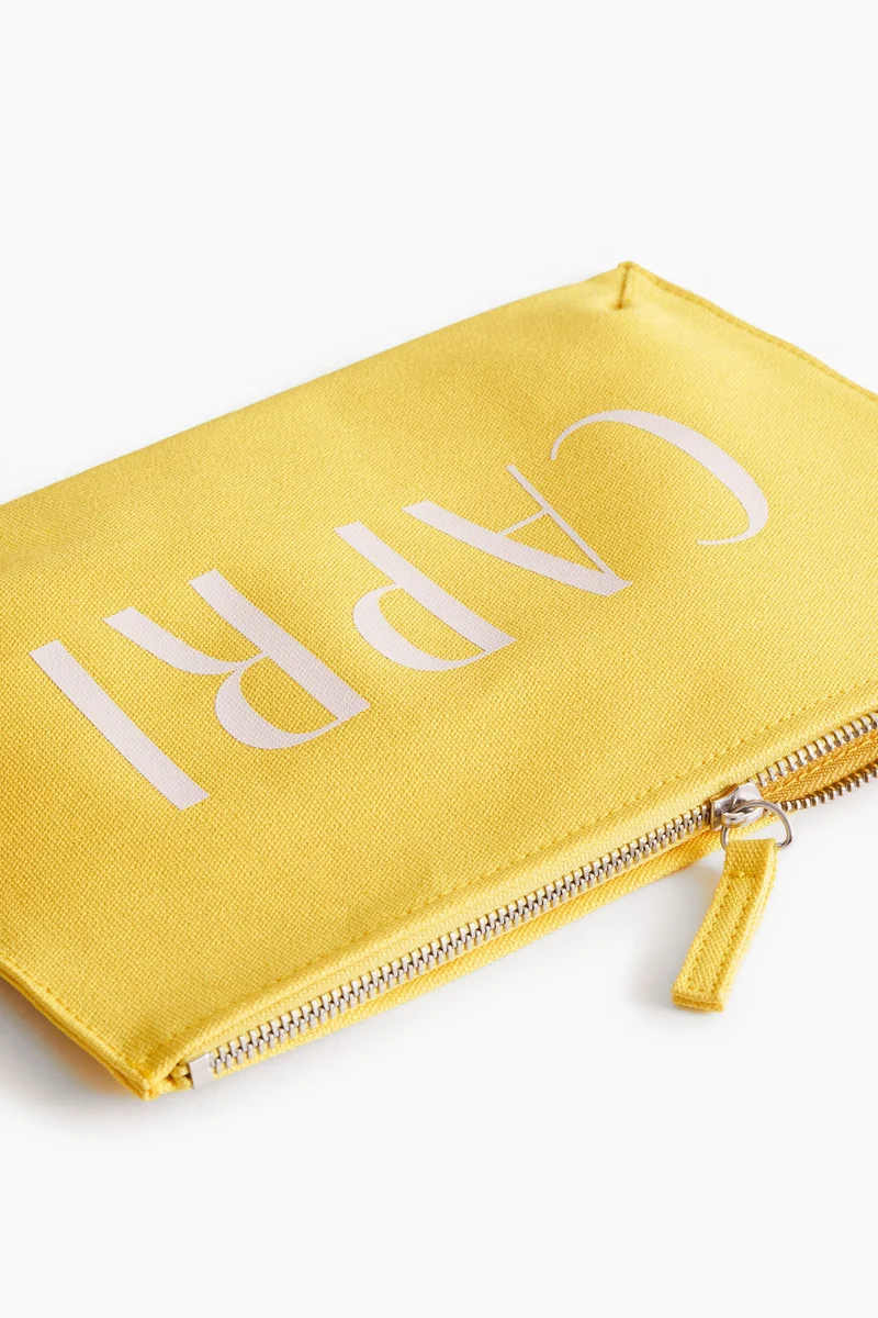 اتش اند ام حقيبة شاطئ قماشية